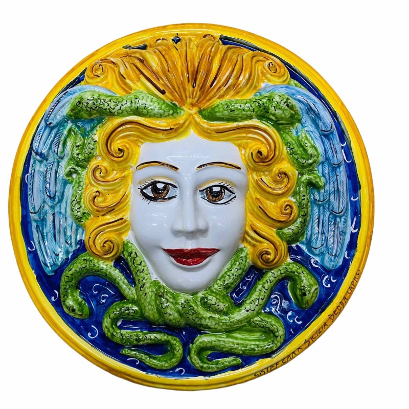 Cytat: Cytat: Medusa Sicilian ceramic disc – pomiary około 35 cm - 