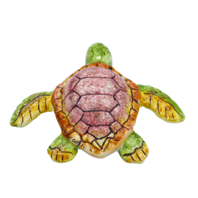 Sea Turtle in fine Sicilian ceramic, in various sizes (1pc) - 
