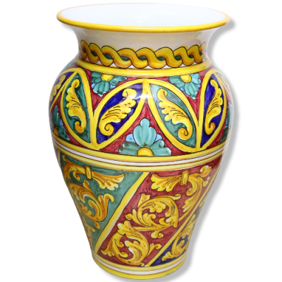 Porta-guarda-chuva Jar grande, decoração de Palermo do século XVIII - altura aprox. 50 cm Mod GR - 