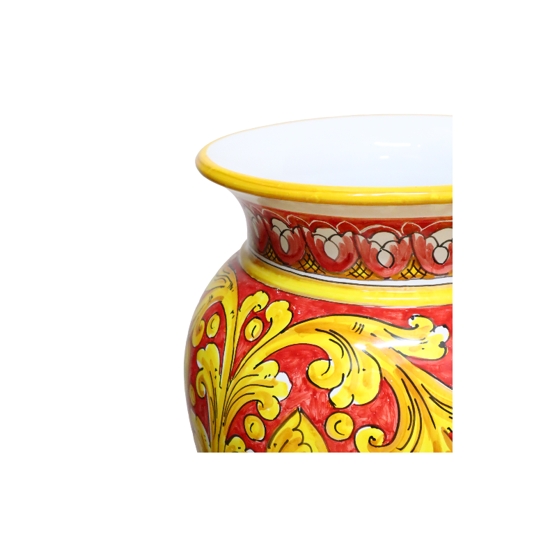Grote paraplubak, ca. h 50 cm. Barokdecoratie, rode achtergrond. - 