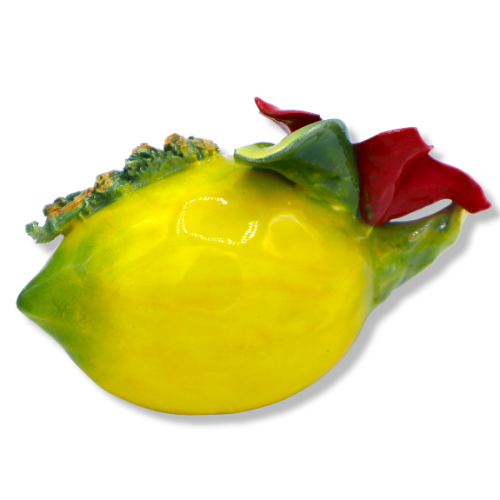 Limone Maxi-Krippe aus feiner Keramik mit Weihnachtsstern, mit oder ohne Schnee, L 16 / 17 cm ca. CPR-Mod -  2