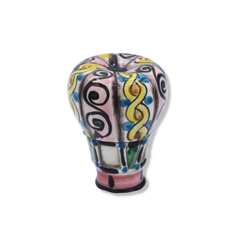 Montgolfière en céramique Caltagirone, d'environ 10 cm de haut. (1pc) dans diverses décorations aléatoires - 