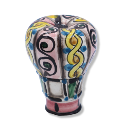 Montgolfière en céramique Caltagirone, d'environ 10 cm de haut. (1pc) dans diverses décorations aléatoires - 