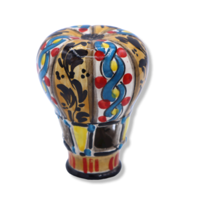 Balão de ar quente de cerâmica Caltagirone, em várias decorações, h 10 cm aprox. modo rp - 
