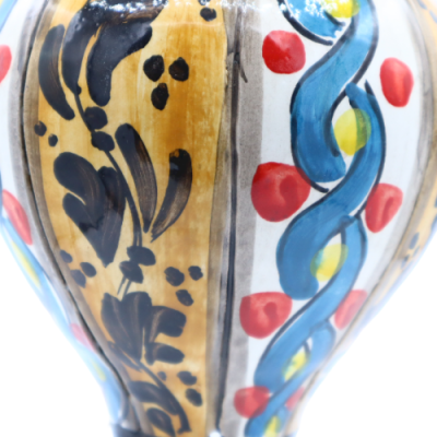 Montgolfière en céramique Caltagirone - h environ 24 cm (1pc) décoration aléatoire - 