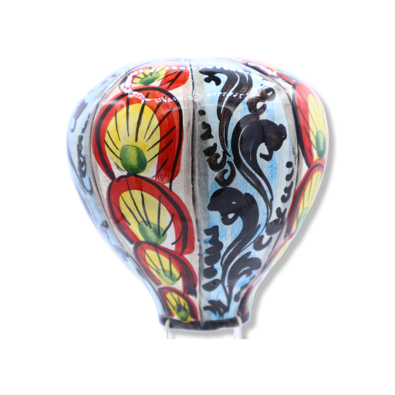 Montgolfière en céramique Caltagirone - h environ 24 cm (1pc) décoration aléatoire - 