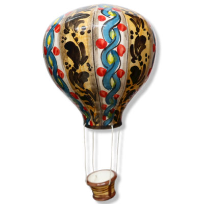 Ceramiczny balon z Caltagirone, w różnych dekoracjach, h tot. 30 cm ok. Mod RP - 