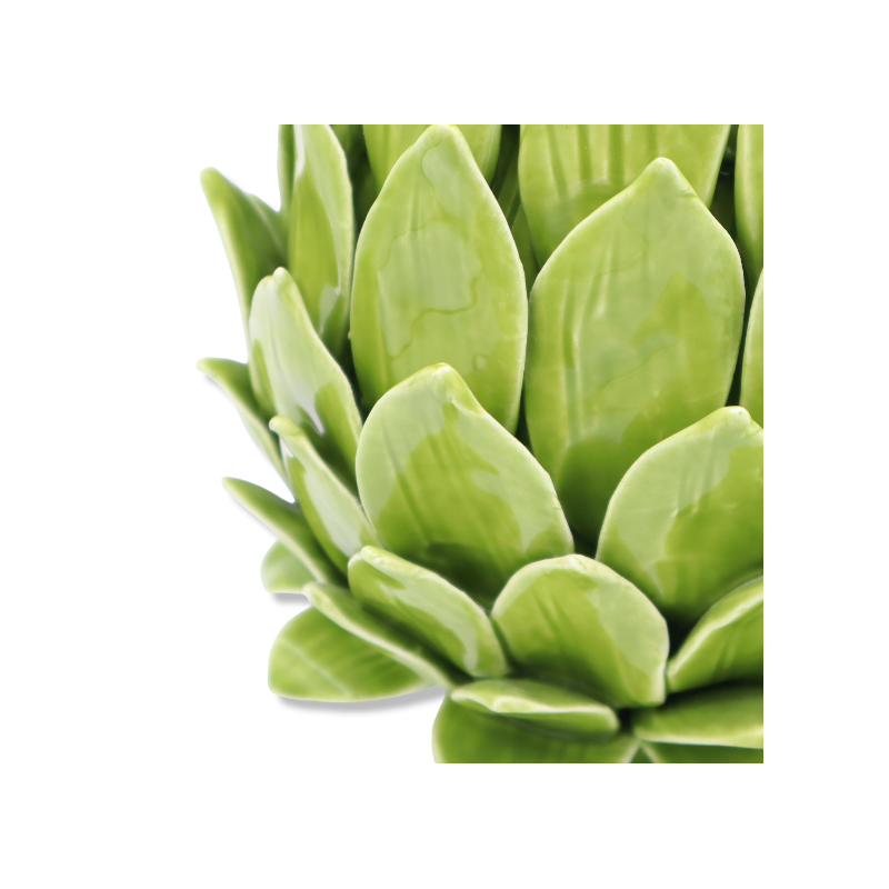Support à artichauts, en céramique fine, fait main, en deux tailles (1pc) vert - 
