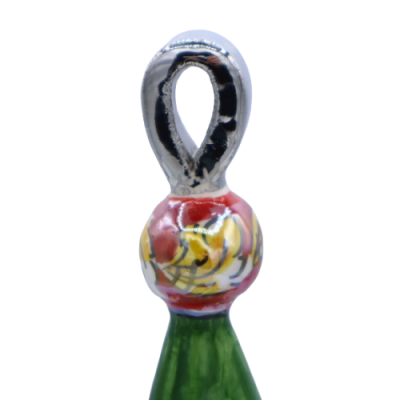 Árbol de Navidad serie ÈLITE Cerámica Caltagirone - Oro, Platino y Nácar - bolas móviles - Altura 30 cm aprox. Formulari