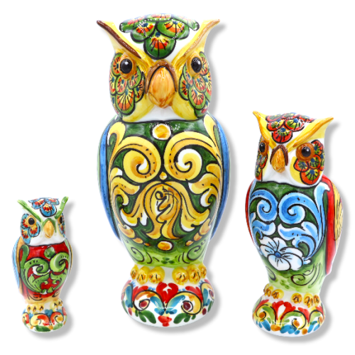 Ceramic hull of Caltagirone, baroque decoratie in verschillende maten, Mod BR - 