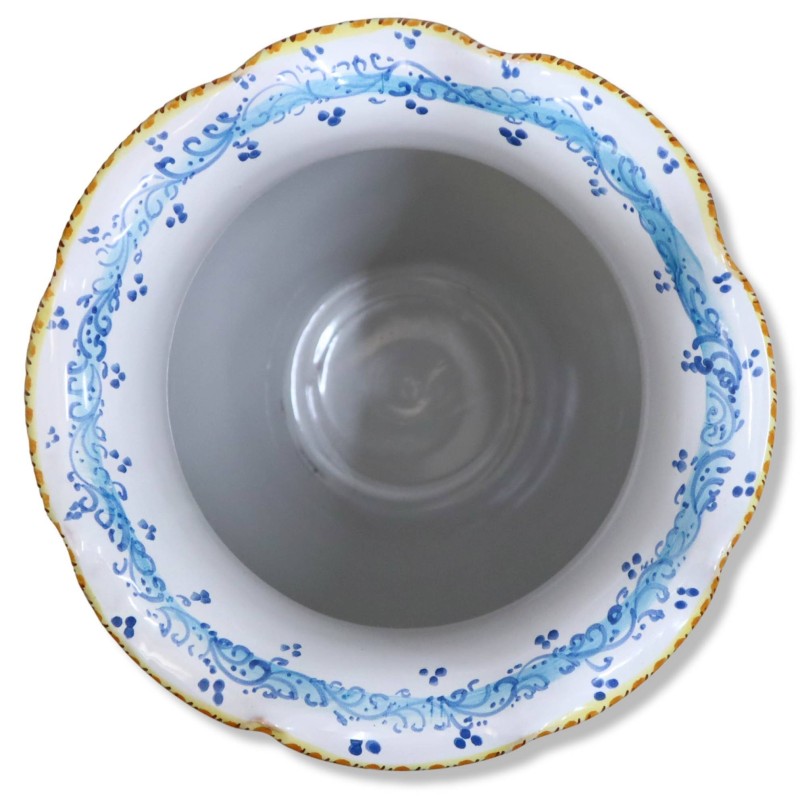 Giara portaombrelli smerlata, Decoro barocco - altezza 50 cm ca. Mod BR - 