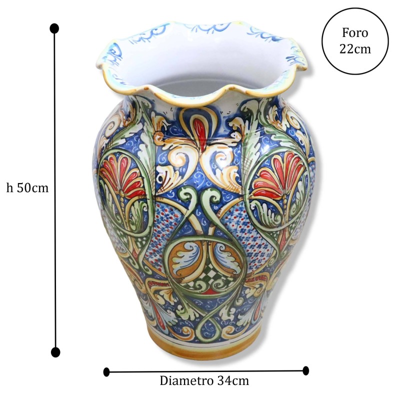 Porte parapluie festonné, décoration baroque - hauteur 50 cm environ Mod BR - 