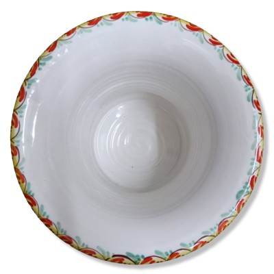 Vaso Villa em cerâmica Caltagirone, decoração barroca com pegas e cabeças de leão - altura aproximada de 50 cm. Mod BR -