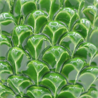 Pinha de cerâmica siciliana de Caltagirone - h 20/22 cm aprox. (1 unidade) Verde floresta com haste de decoração aleatór