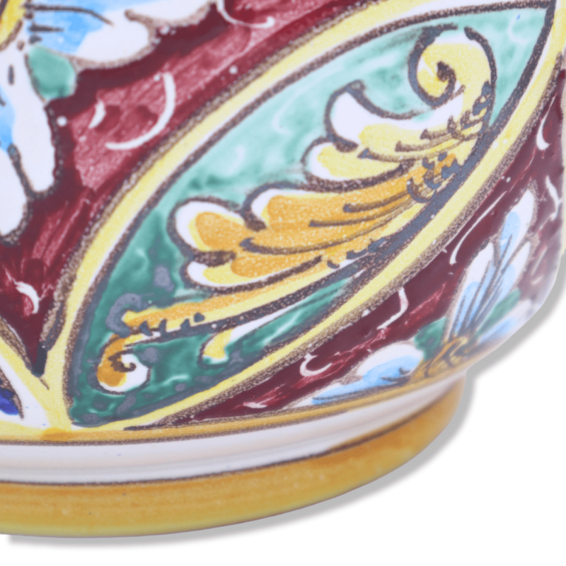 Cachepot, Vase for plants in fine ceramic, Baroque Palermo decoration, available in various sizes - Mod CH - 