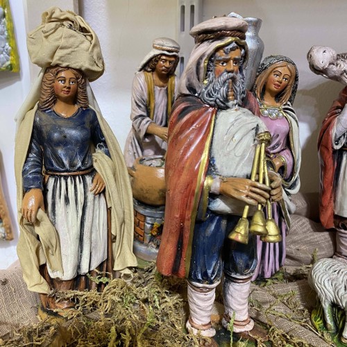 100% de nativiteit van de vakman volledig gemaakt en hand gedecoreerd - 20 onderwerpen pluspunt 20 cm -  2