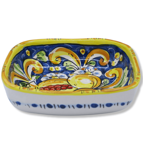 Keramisk skål av Caltagirone, casual dekoration och valbar färg, Width19 cm x Höjd 5,5 cm ca. (1pz) -  2