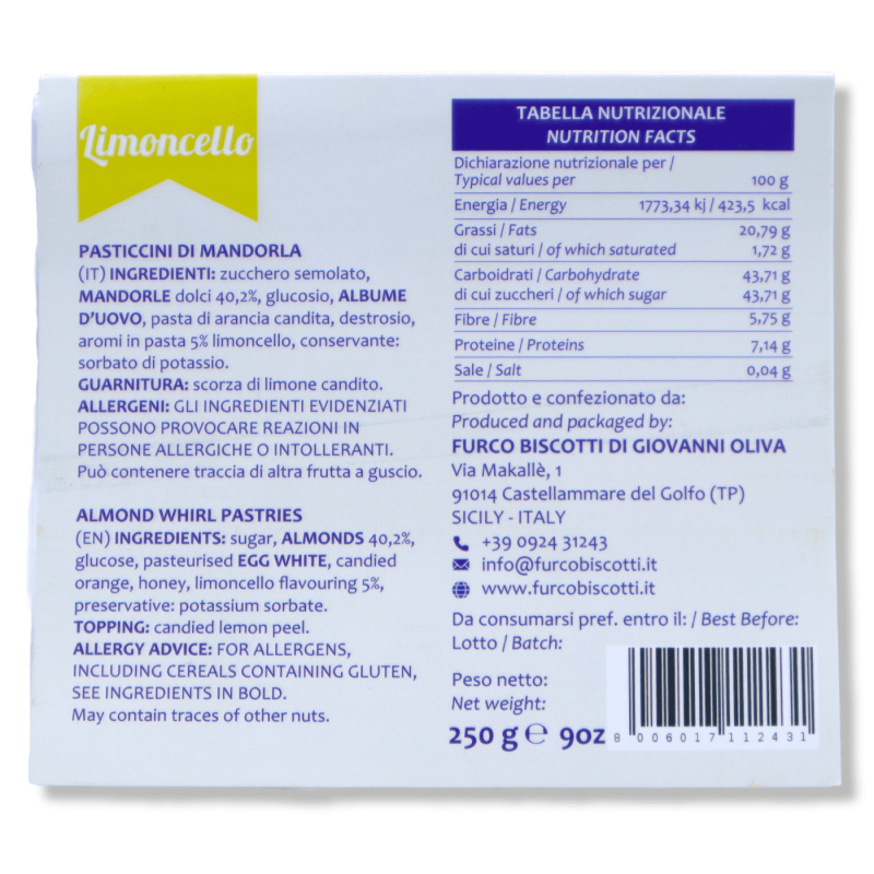 Mandorla al Limoncello, 250 g - 