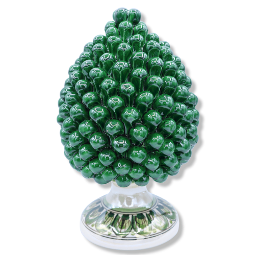Caltagirone kleur groen hout met glaze Moeder van parel - in Various maten (1 Pz) Mod NF -  2