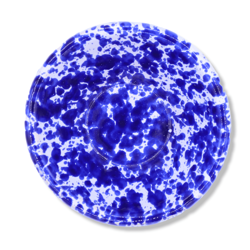 Set di 3 Lemmi, Ciotole in ceramica Siciliana decoro screziato con due opzioni colore (3 pz) - 