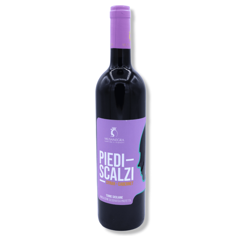 Vin Rouge Sicilien "Piedi Scalzi" Syrah Cabernet IGP 750 ml - 