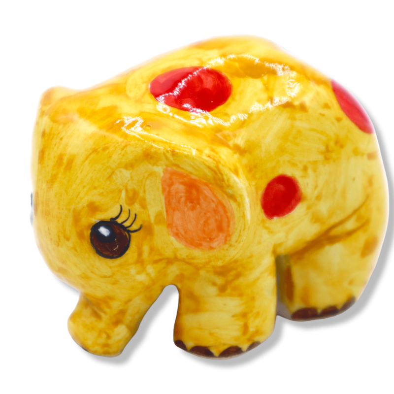 Olifant in mooie Siciliaanse keramiek, beschikbaar in verschillende kleuren, Width 7 cm - Height 5 cm approx. Mod SM - 