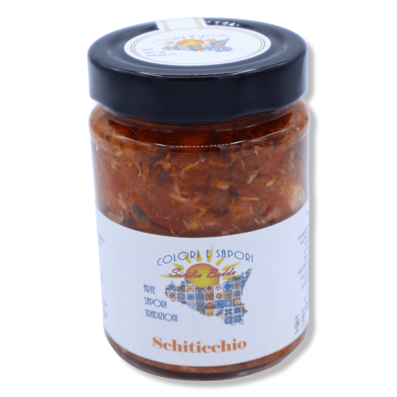 Sugo Siciliano "Schiticchio", con pomodori, Tonno, capperi e olive nere - 280g - 