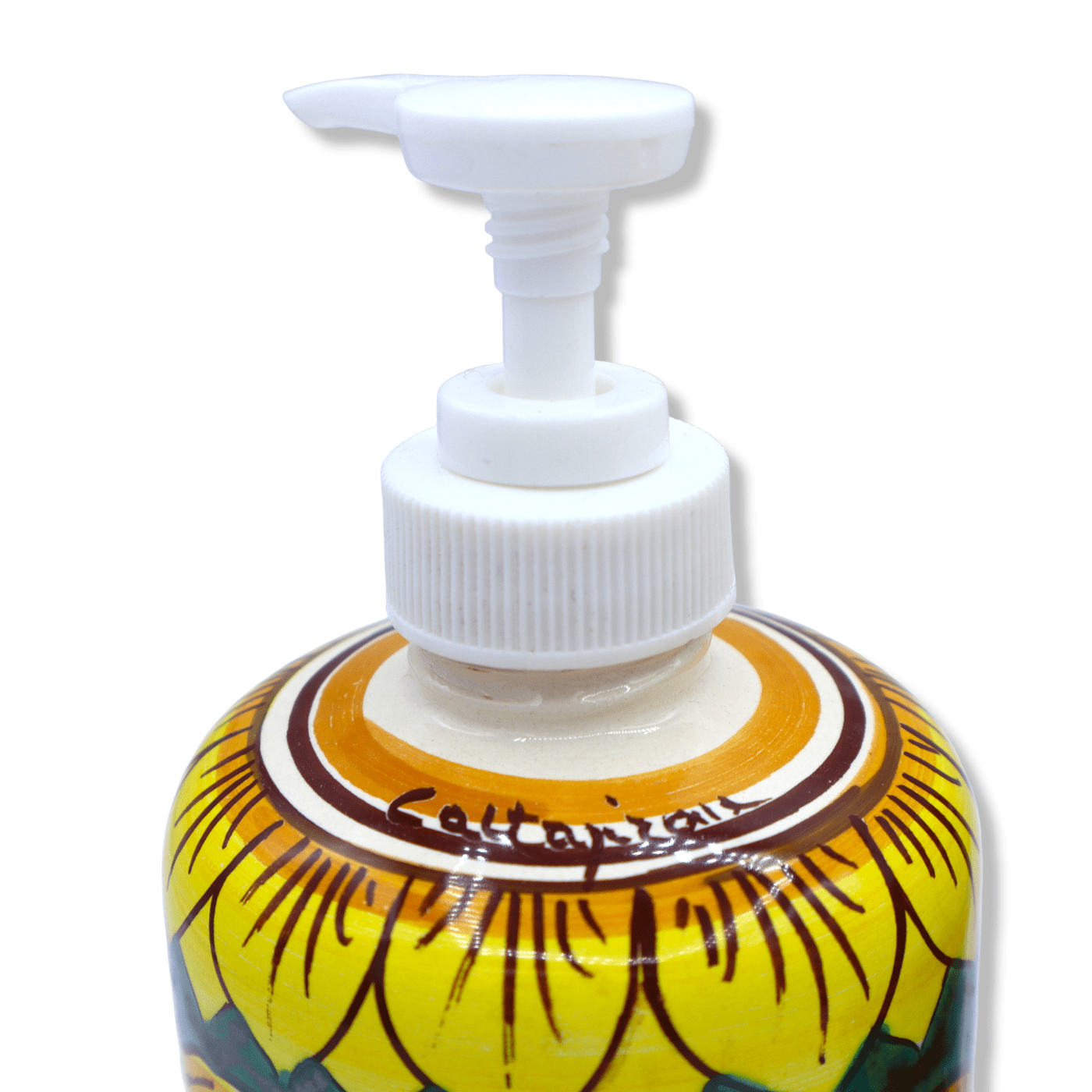 Dispenser per sapone liquido in Ceramica di Caltagirone - Vari Modelli - La  Marchesa Ceramiche Caltagirone