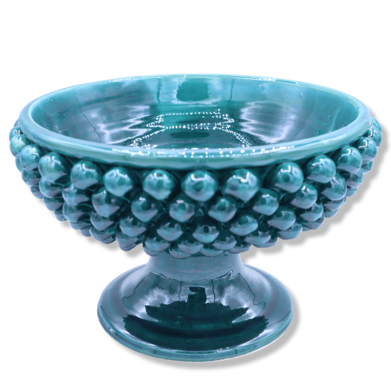 Verhoogde potterij van Caltagirofame, solide kleur, 27 cm, h 16 cm approx. DAG - 
