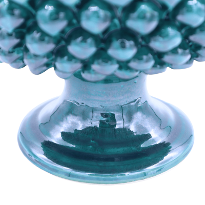 Verhoogde potterij van Caltagirofame, solide kleur, 27 cm, h 16 cm approx. DAG - 