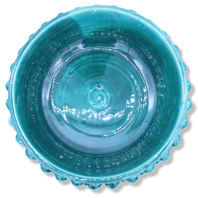 Verhoogde potterij van Caltagirofame, solide kleur, 27 cm, h 16 cm approx. DAG - 