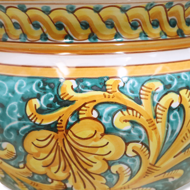 Cachepot Ceramic plant vaas van Caltagirone, decoratie Baroque, beschikbaar in verschillende maten, Mod BR - 