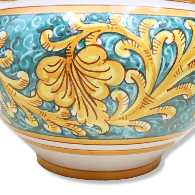 Cachepot Ceramic plant vaas van Caltagirone, decoratie Baroque, beschikbaar in verschillende maten, Mod BR - 