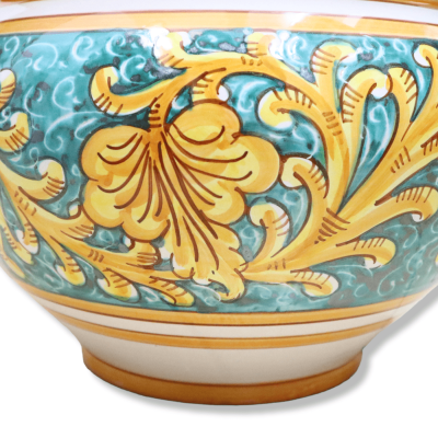 Macetero de cerámica Cachepot Caltagirone, decoración barroca, disponible en varios tamaños - Mod BR - 