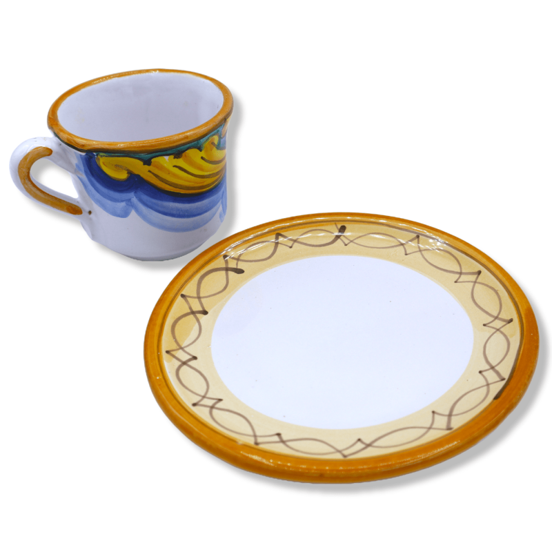 Kawiarnia w cennej ceramice sycylijskiej, wybór dekoracyjny - h 5 cm około (1pz) Mod NL - 