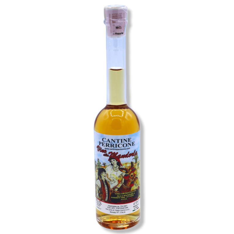 Vino artesano aromatizado con almendras, Vol. 16% - 100 ml - 