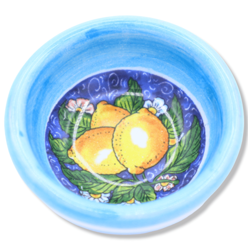 Ceramic bowl, selectable color and random decoration, approx. Ø 5 cm. (1Pcs) -  2