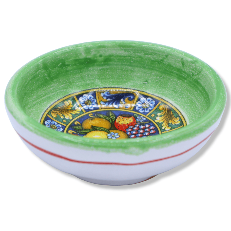 Cuenco de cerámica con decoración aleatoria y color seleccionable, Ø 9 cm aprox. (PC 1) - 