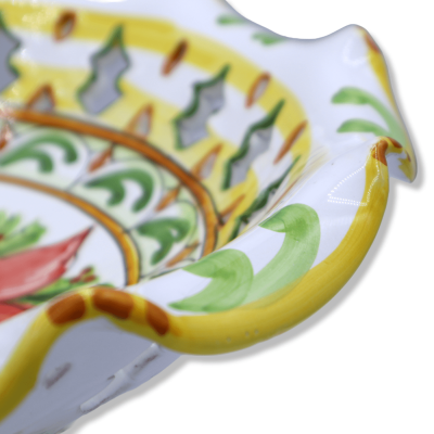 Siciliansk keramisk monter, juldekoration & '600, Ø 47 cm - h 18 cm ca. Mod Mod - 