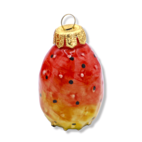 Ceramic Christmas ball of Caltagirone, ficodindy vorm, beschikbaar in twee maten, (1pz) Mod MN -  2
