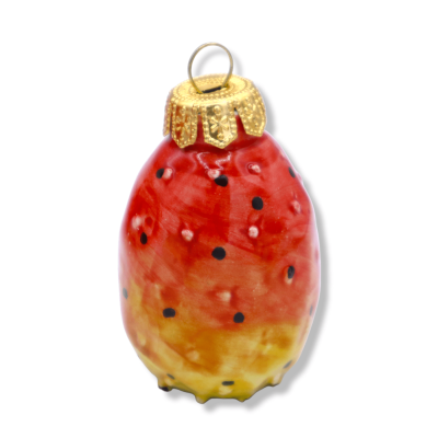Ceramic Christmas ball of Caltagirone, ficodindy vorm, beschikbaar in twee maten, (1pz) Mod MN - 