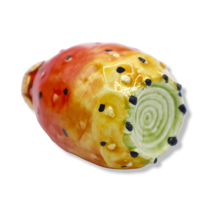 Boule de Noël en céramique Caltagirone, forme figue de Barbarie avec 2 options de taille (1pc) - 