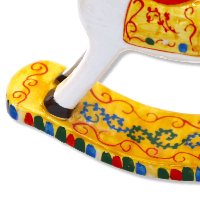 Koniec do dębów w cennej sycylijskiej ceramice, baskulant - h 15 x 17 l cm ca. Mod SM - 