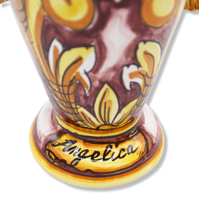 Lumiere em cerâmica siciliana, série carolíngia: Angelica & Orlando, h 40 cm aprox. (1 unidade) - 