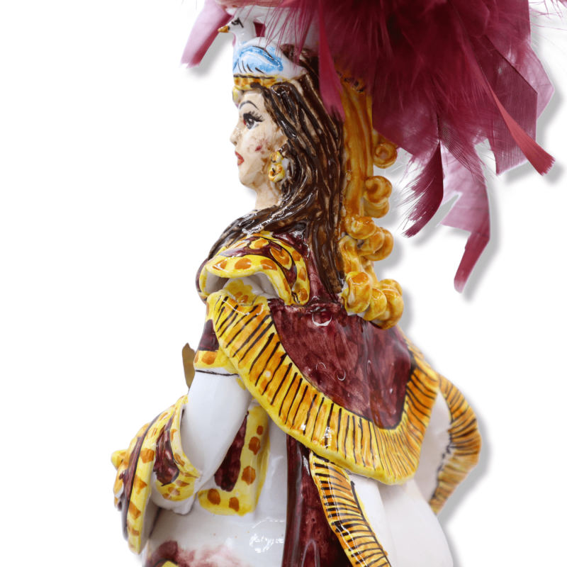 Oświetlenie z ceramiki sycylijskiej, serii Carolingia: Angelica & Orlando, h 40 cm około (1 pz) - 