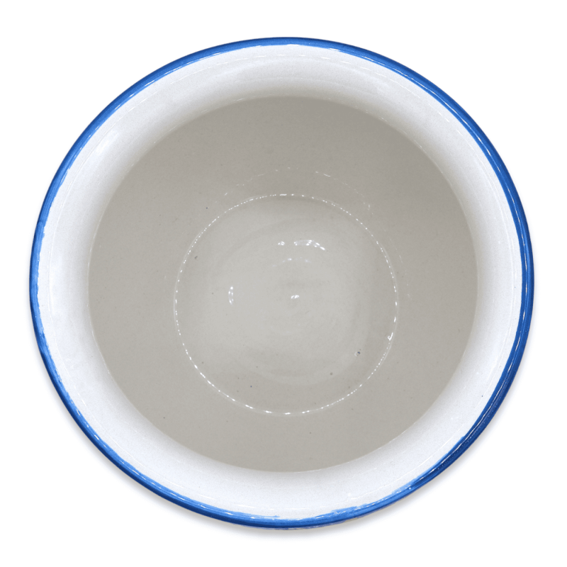 Cachepot Vaso dla roślin w ceramice Caltagirone, dekor kwiatowy na tle tureckim, dostępny w różnych wymiarach - Mod BR -