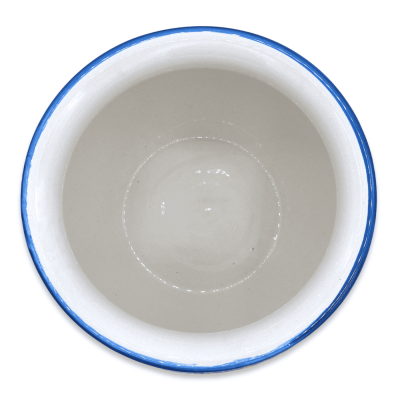 Macetero de cerámica Cachepot Caltagirone, decoración floral sobre fondo turquesa, disponible en varios tamaños - Mod BR