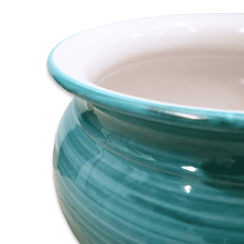 Vaso Cachepot em cerâmica Caltagirone Verderame com Shades, disponível em vários tamanhos - Mod BR -  2