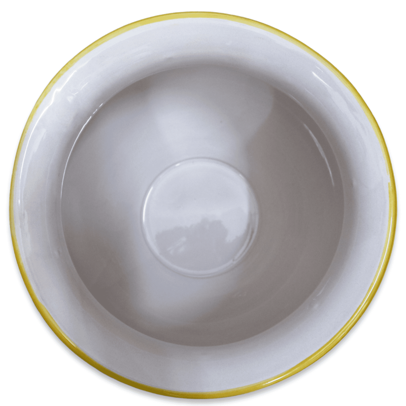 Cachepot Vaso per piante in ceramica Caltagirone, decoro Barocco e Margherite, con 5 opzioni dimensione (1Unità) - 