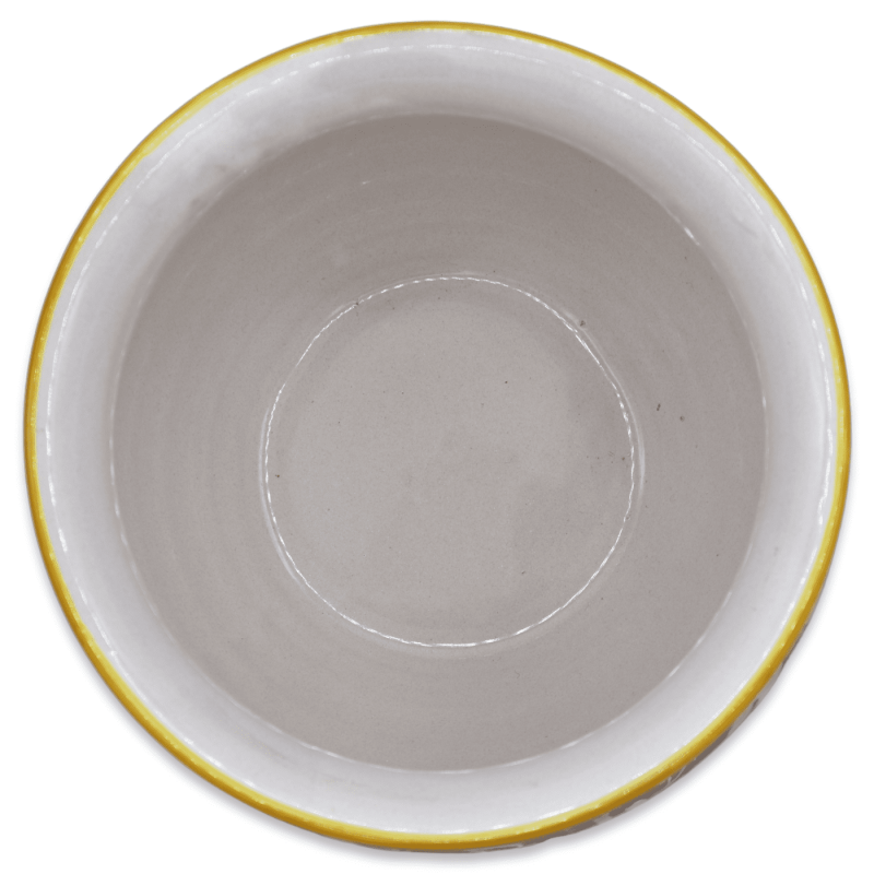 Cachepot Ceramic växt vas Caltagirone, Baroque & Floral på röd bakgrund, tillgänglig i olika storlekar - Mod BR - 